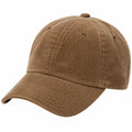 Gorra de béisbol talla única de pana marrón - visera curva estilo casual