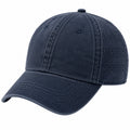 Gorra de béisbol talla única de tejido azul marino con visera curva y paneles perforados